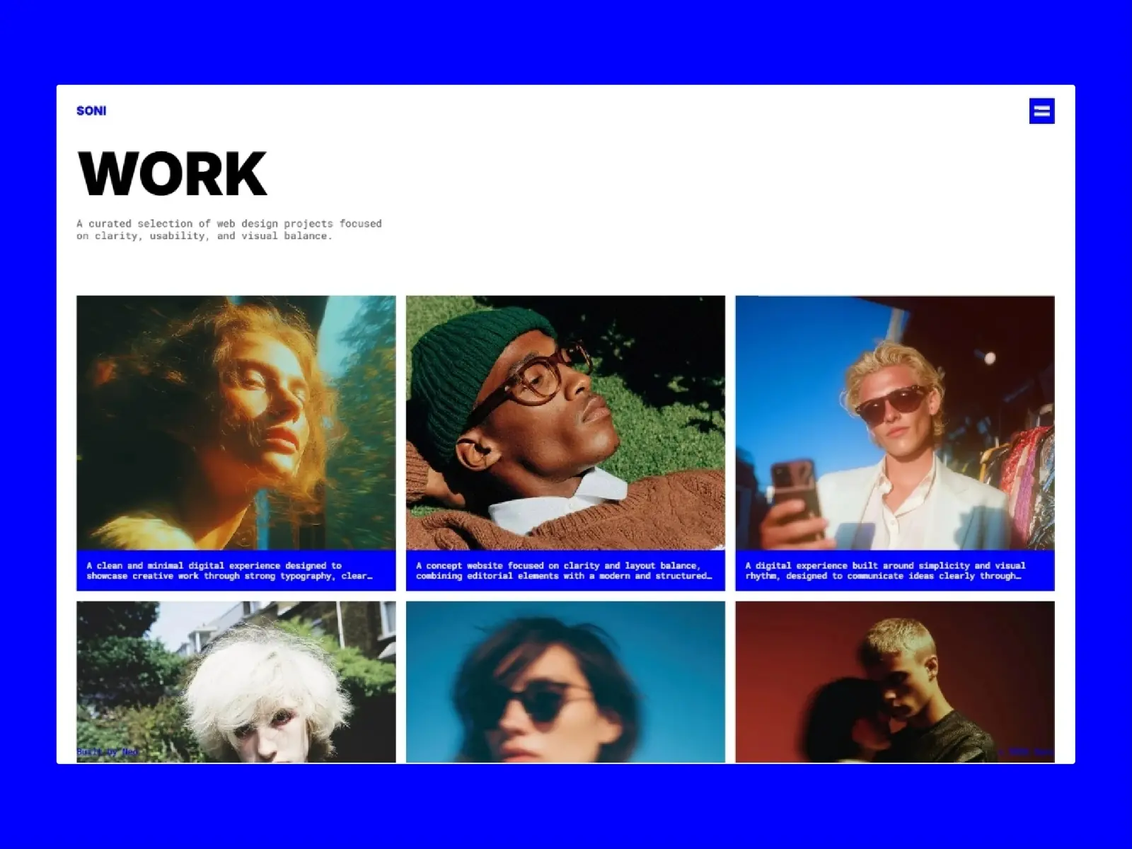 SONI — Minimal Creative Design Portfolio