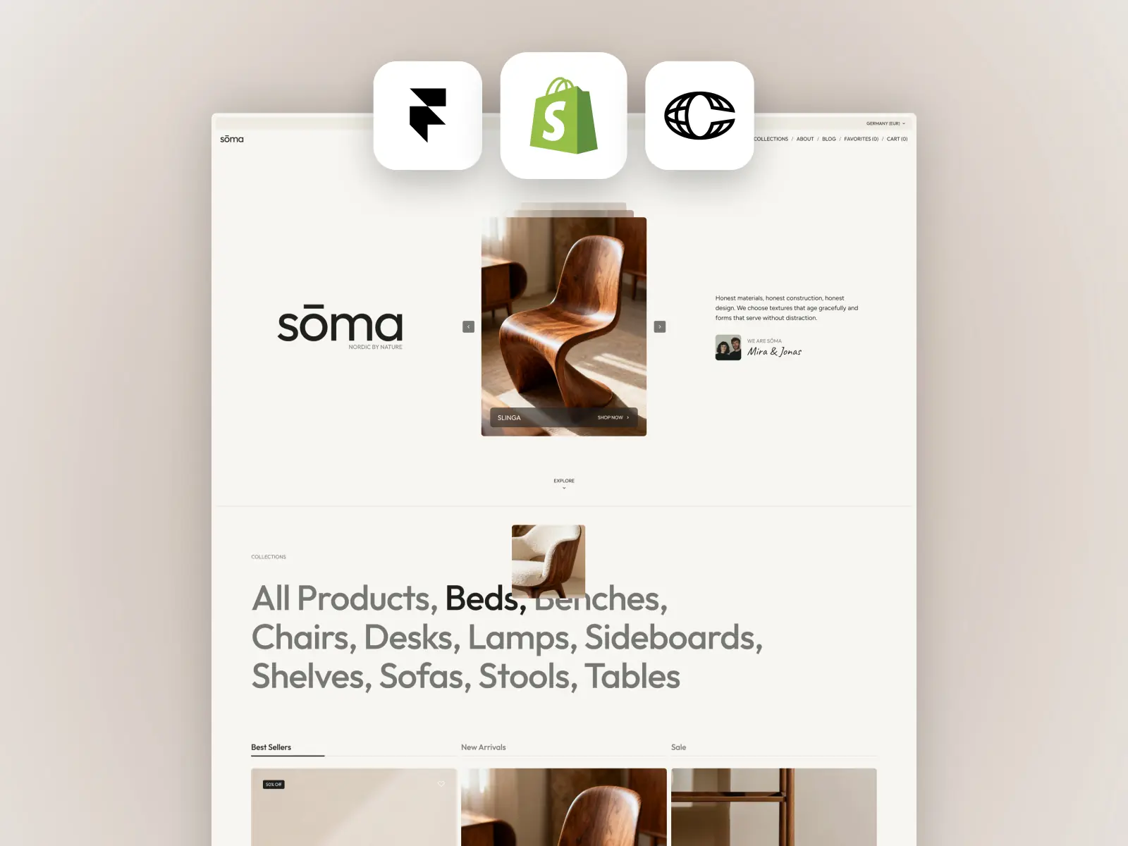Sooma — E-Commerce Website Template — Pawel Gola Framer Template
