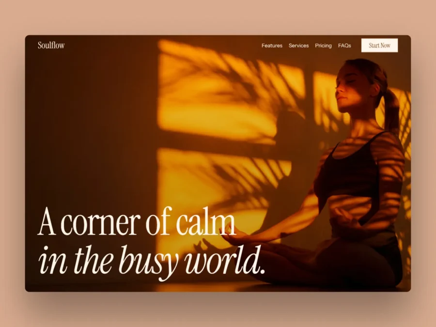 Soulflow — Yoga and Wellness Template — Shivang Singh Framer Template