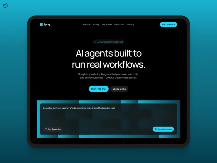 Sprig — AI & SaaS Template — Neex Supply Framer Template