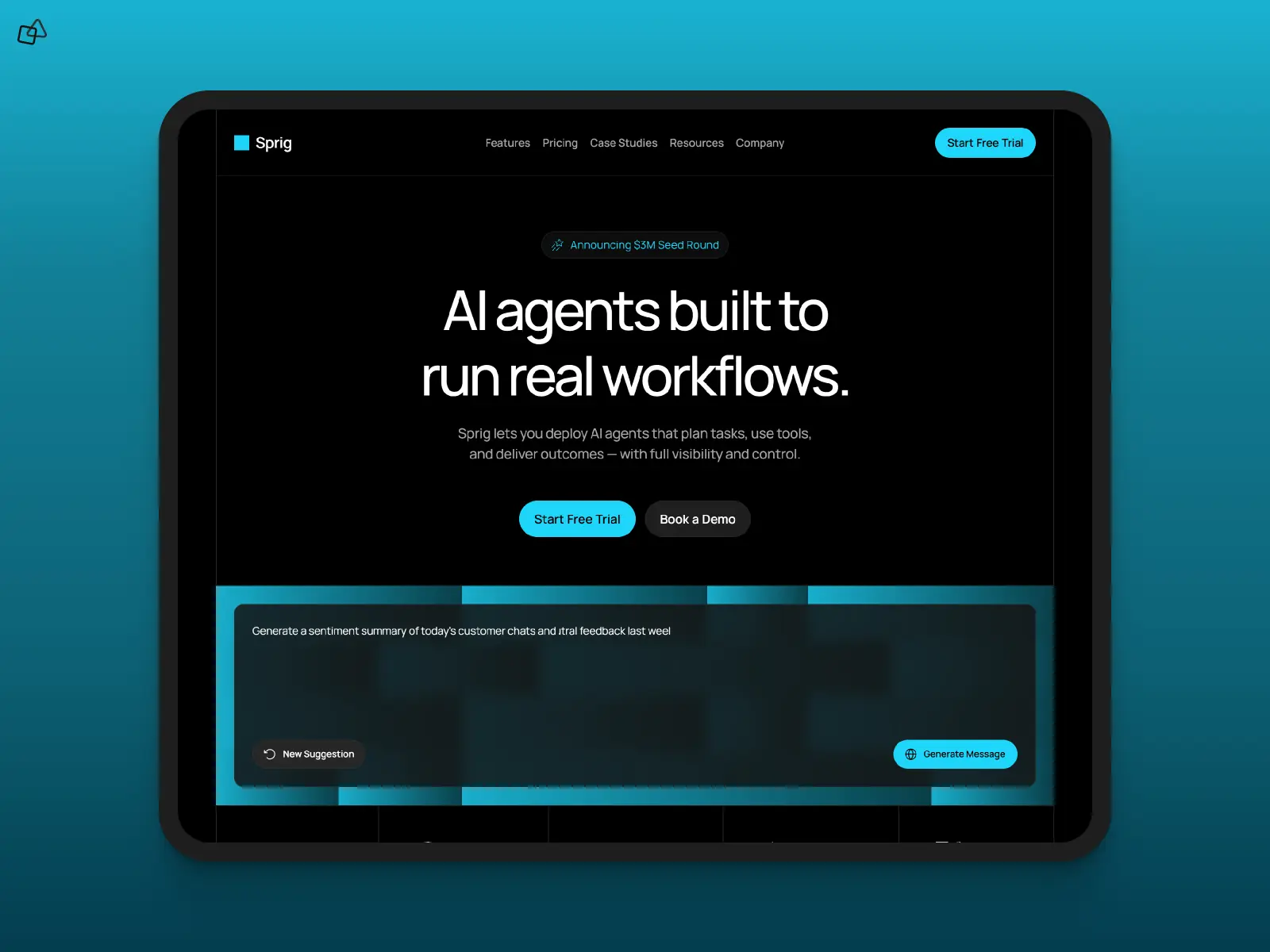 Sprig — AI & SaaS Template — Neex Supply Framer Template