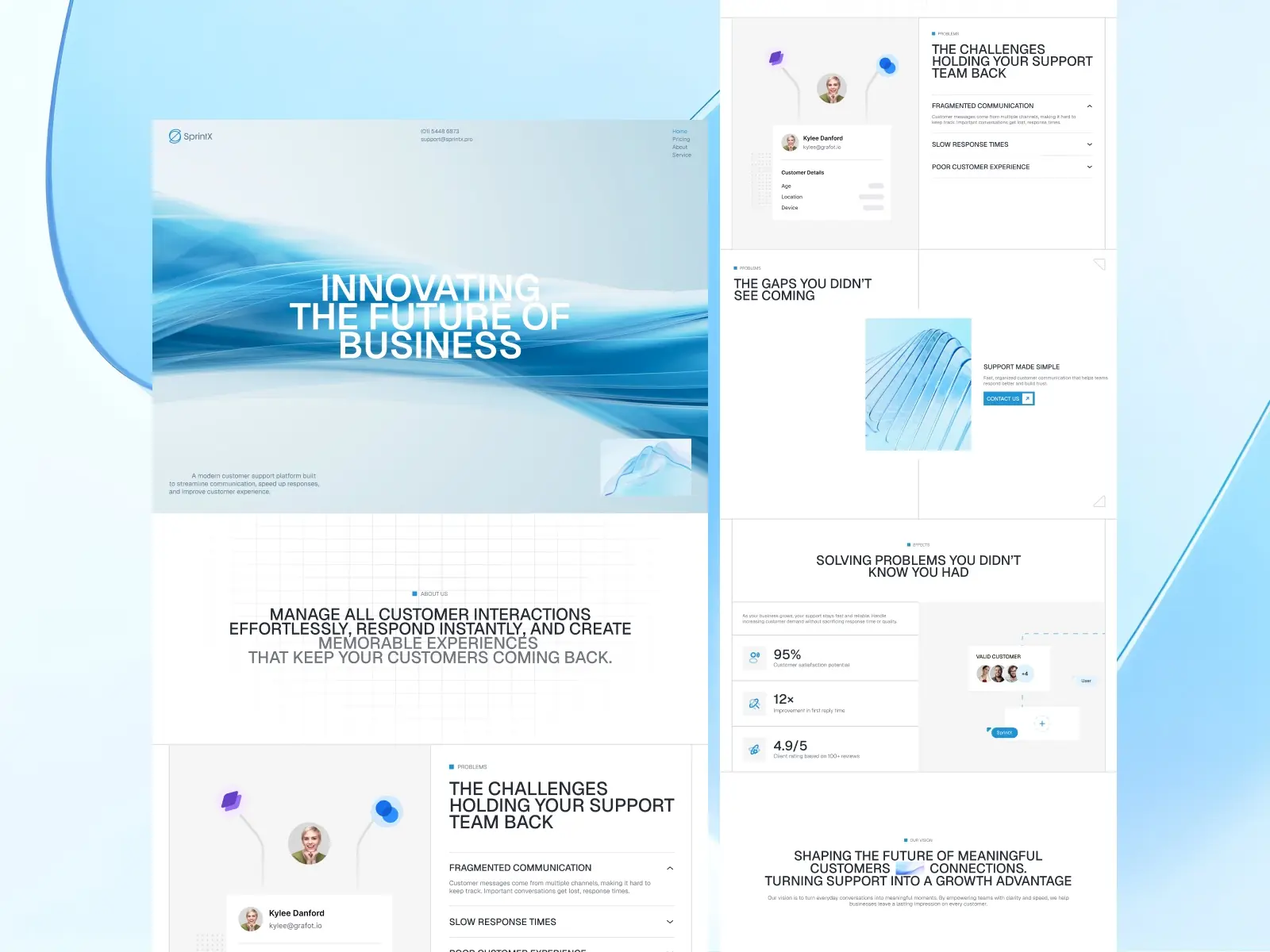 SpringX — SaaS Startup Website