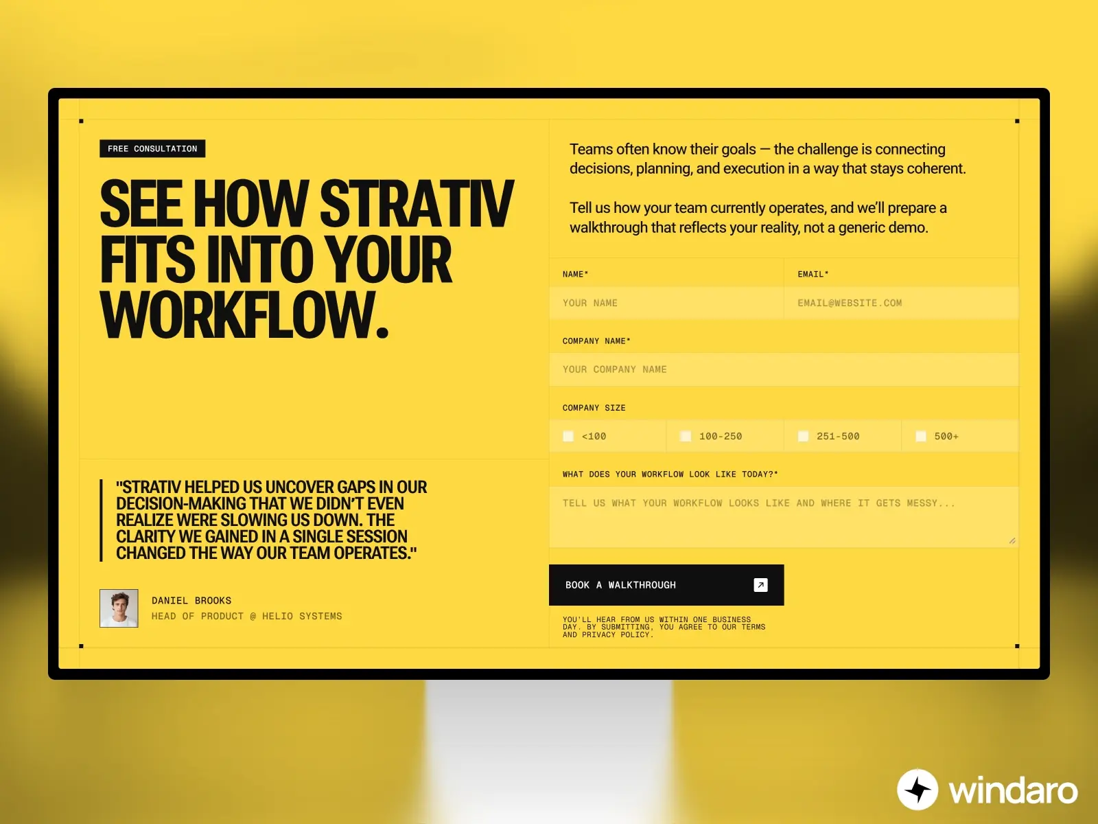 Strativ — A Bold AI SaaS Website Template