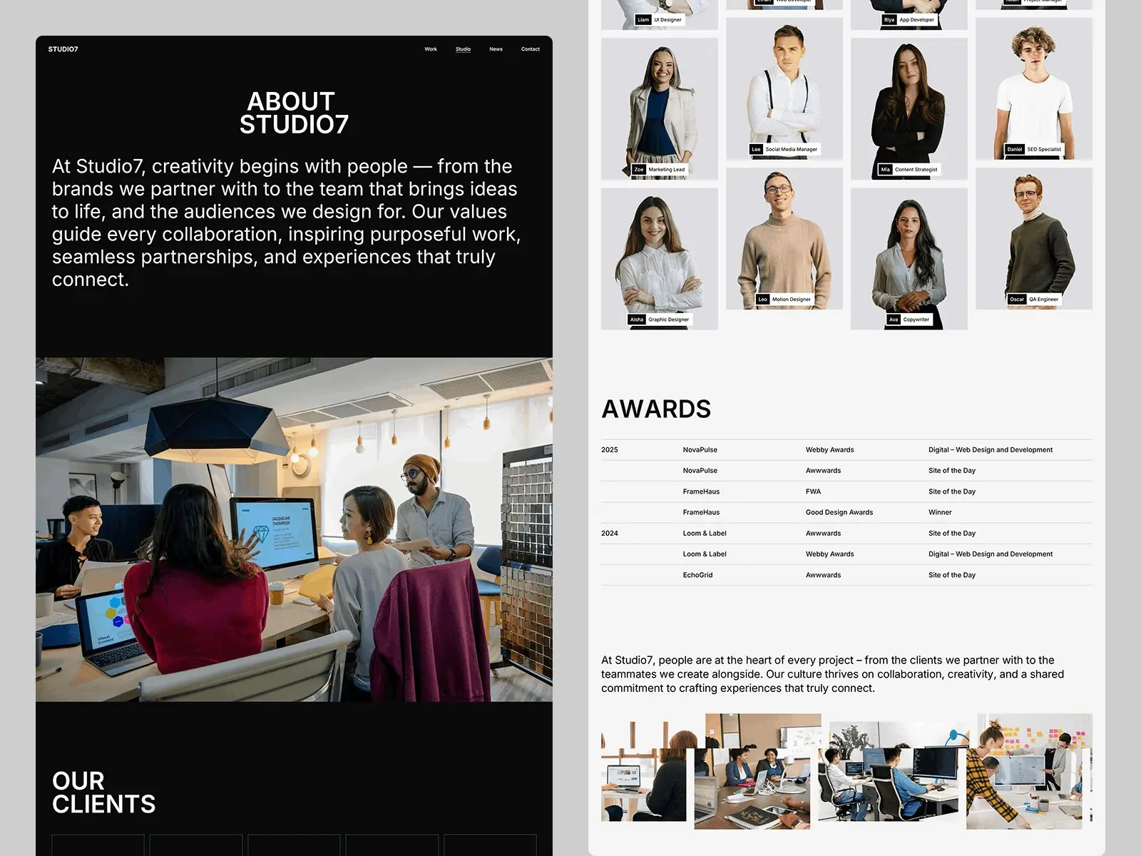 Studio7 — Modern Template for Any Business