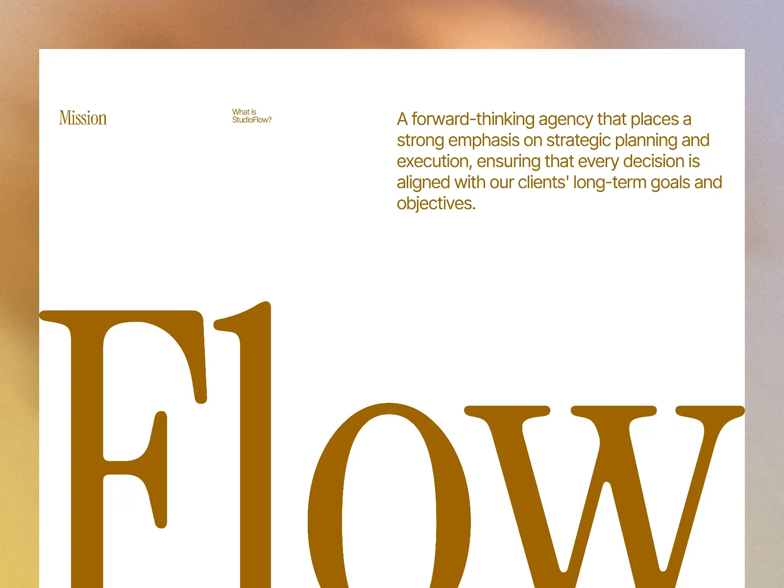 StudioFlowz — StudioFlowz—Modern Agency & Portf