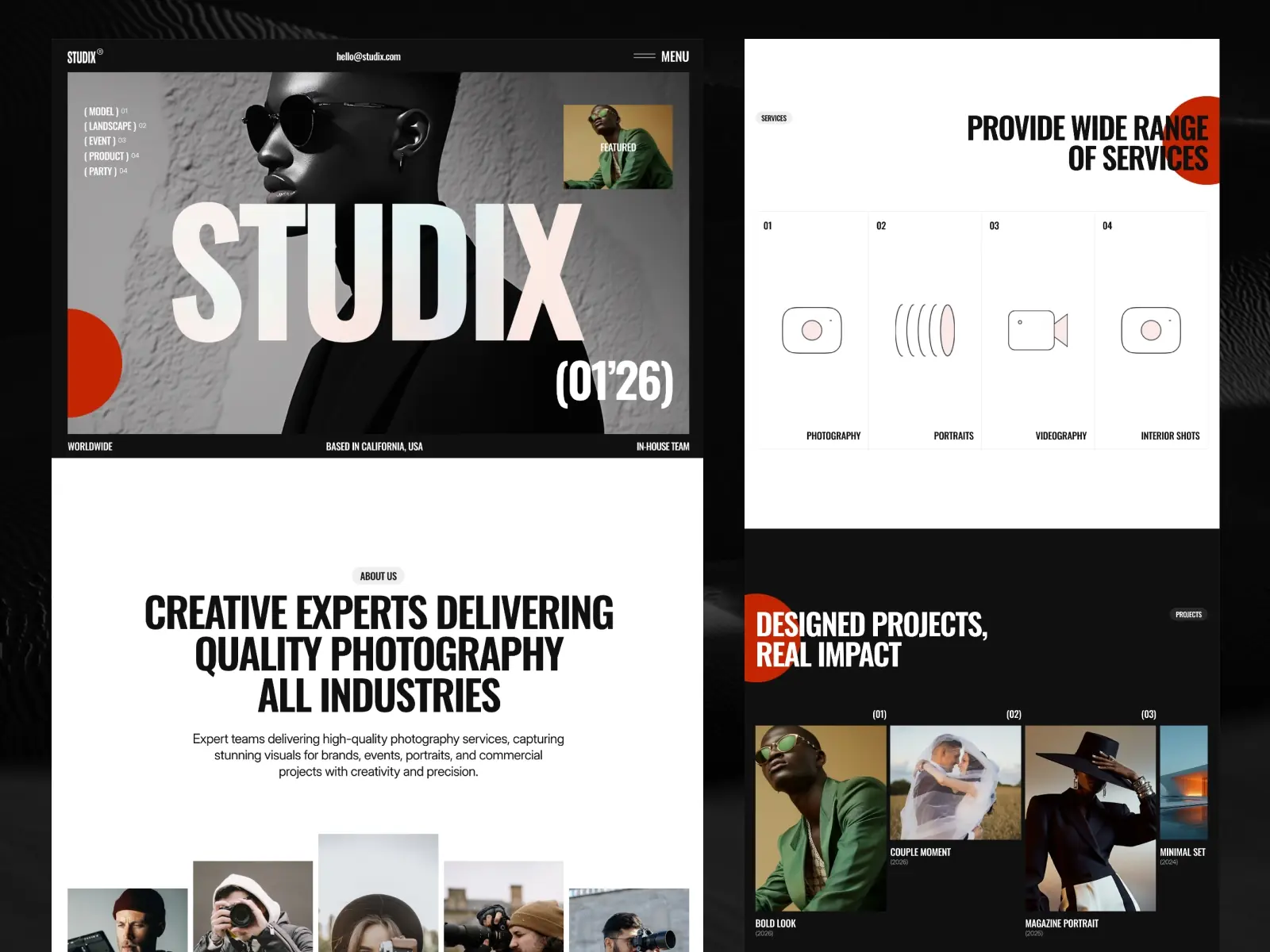 Studix — Photography Agency Template
