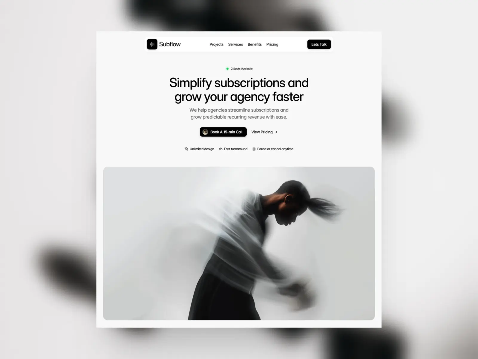 Subflow — Subscription Agency Template — Mudasir Hussain Framer Template