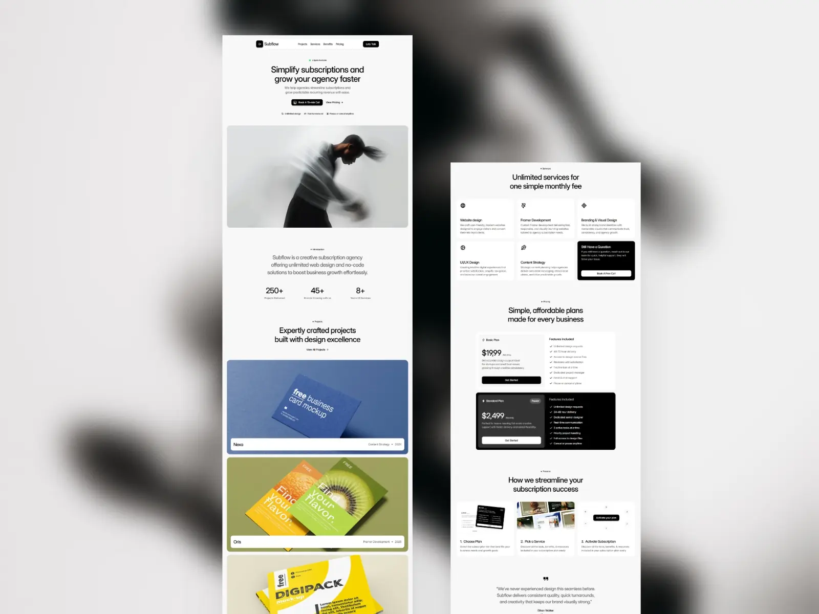 Subflow — Subscription Agency Template
