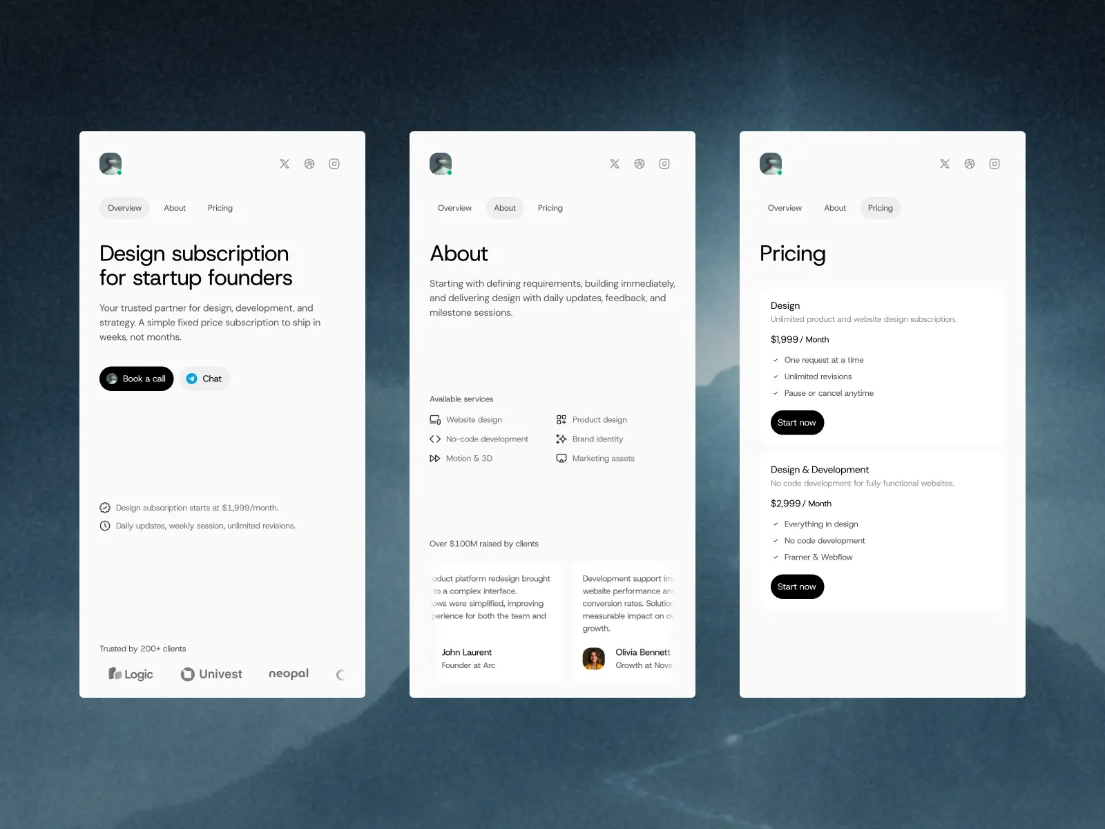 Subfolio — Subscription Agency Template