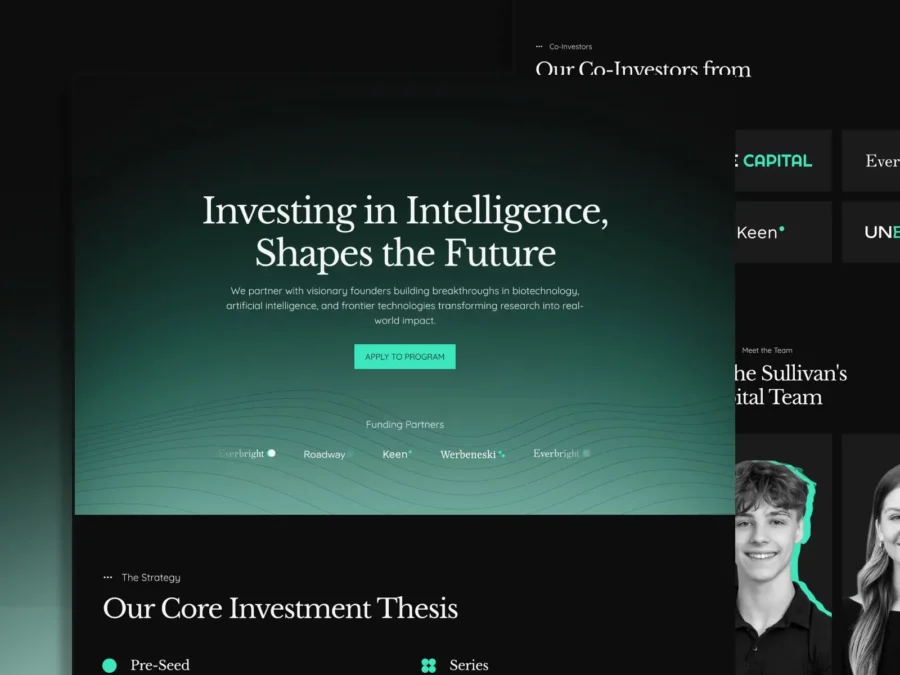 Sullivan — Venture Capital Website Template — Josias Rufus Framer Template