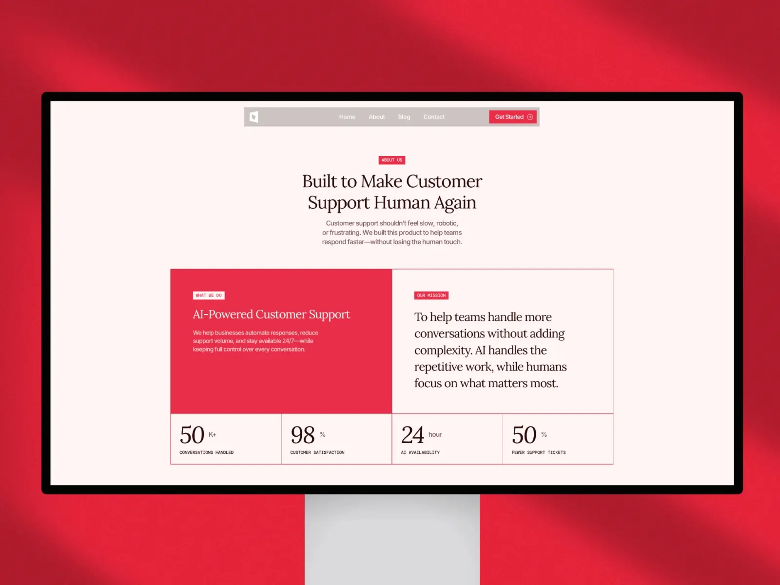 Supportly — AI customer support SaaS template