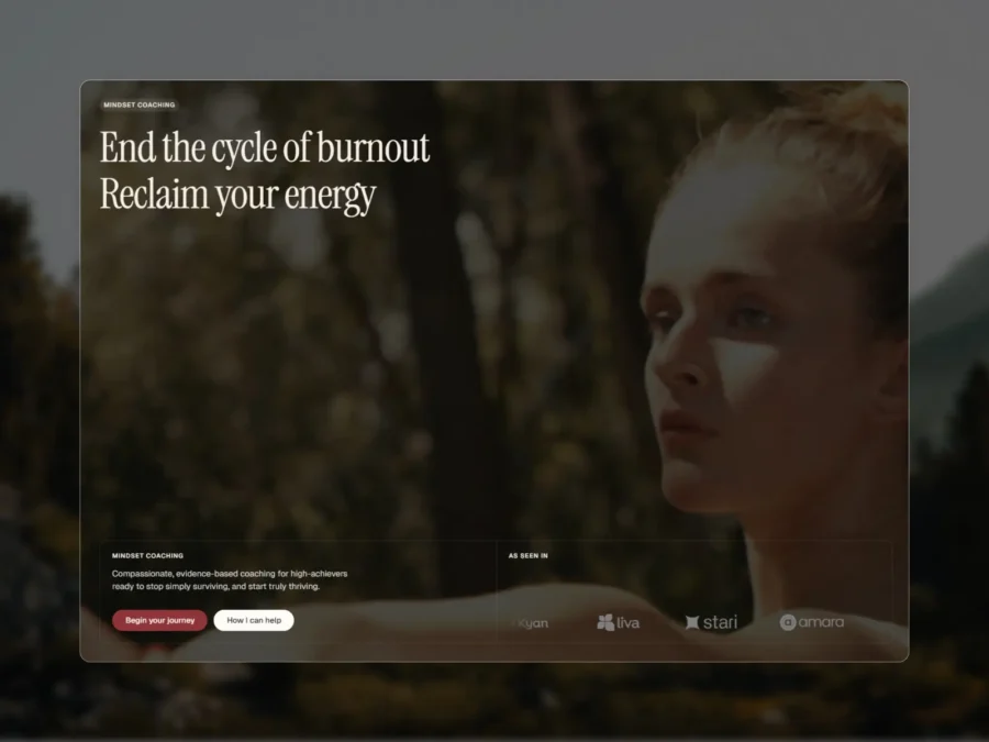 Suvi — Wellness & Coaching Web Template — Mehdi Framer Template