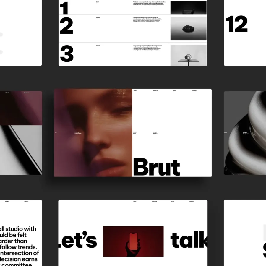 SwissBrut — Free Portfolio Onepager — Swiss Themes Framer Template