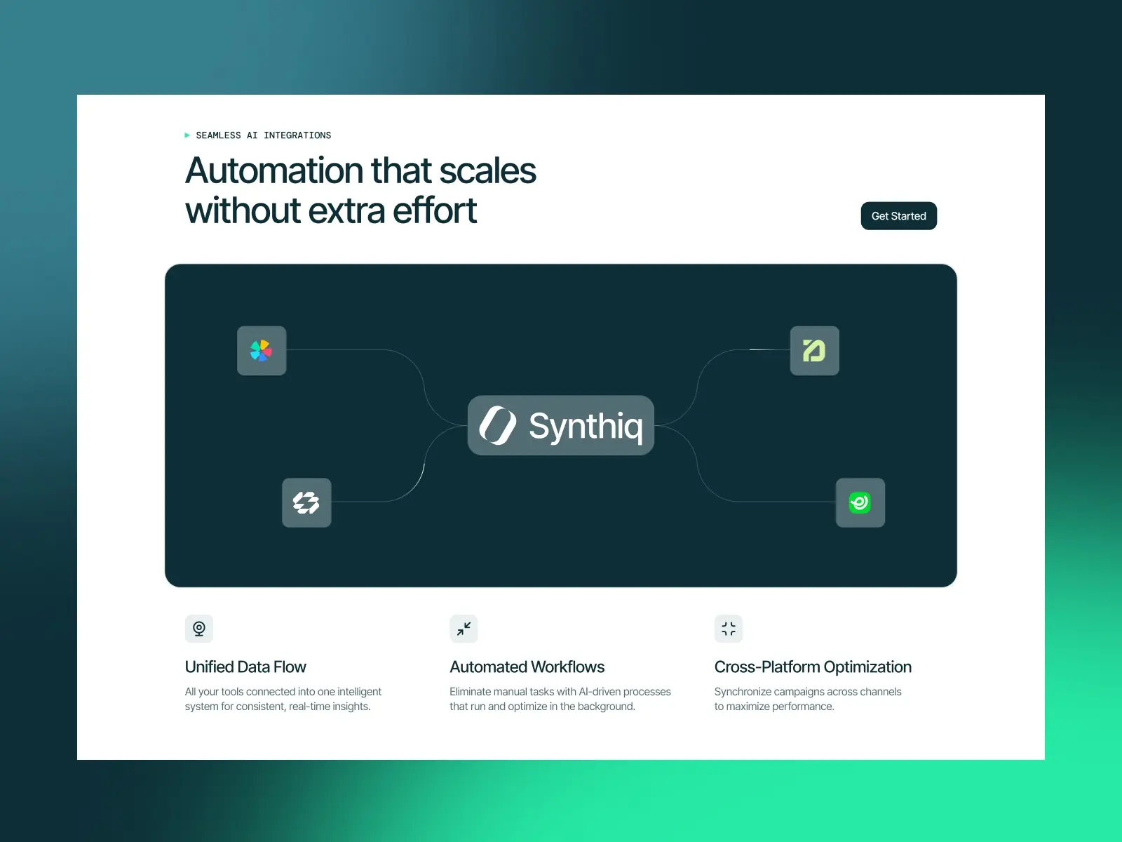 SynthiqX — Ai Agent Framer Template