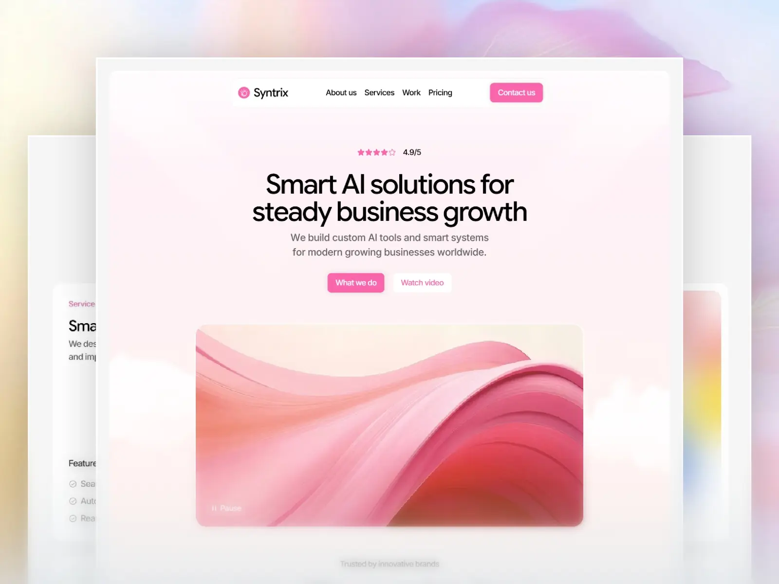 Syntrix — Free AI Agency Framer Template — Mudasir Hussain Framer Template