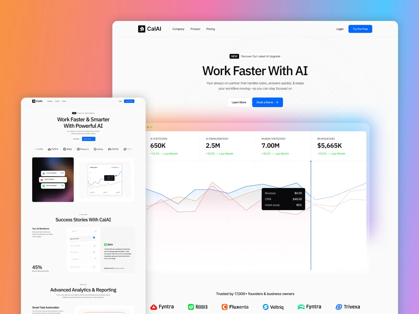 Syntro — Multi-Layout AI SaaS Template