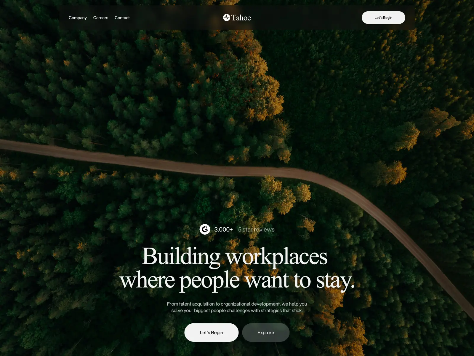 Tah0e — Free ConsultancyTemplate — Clay Studio Framer Template