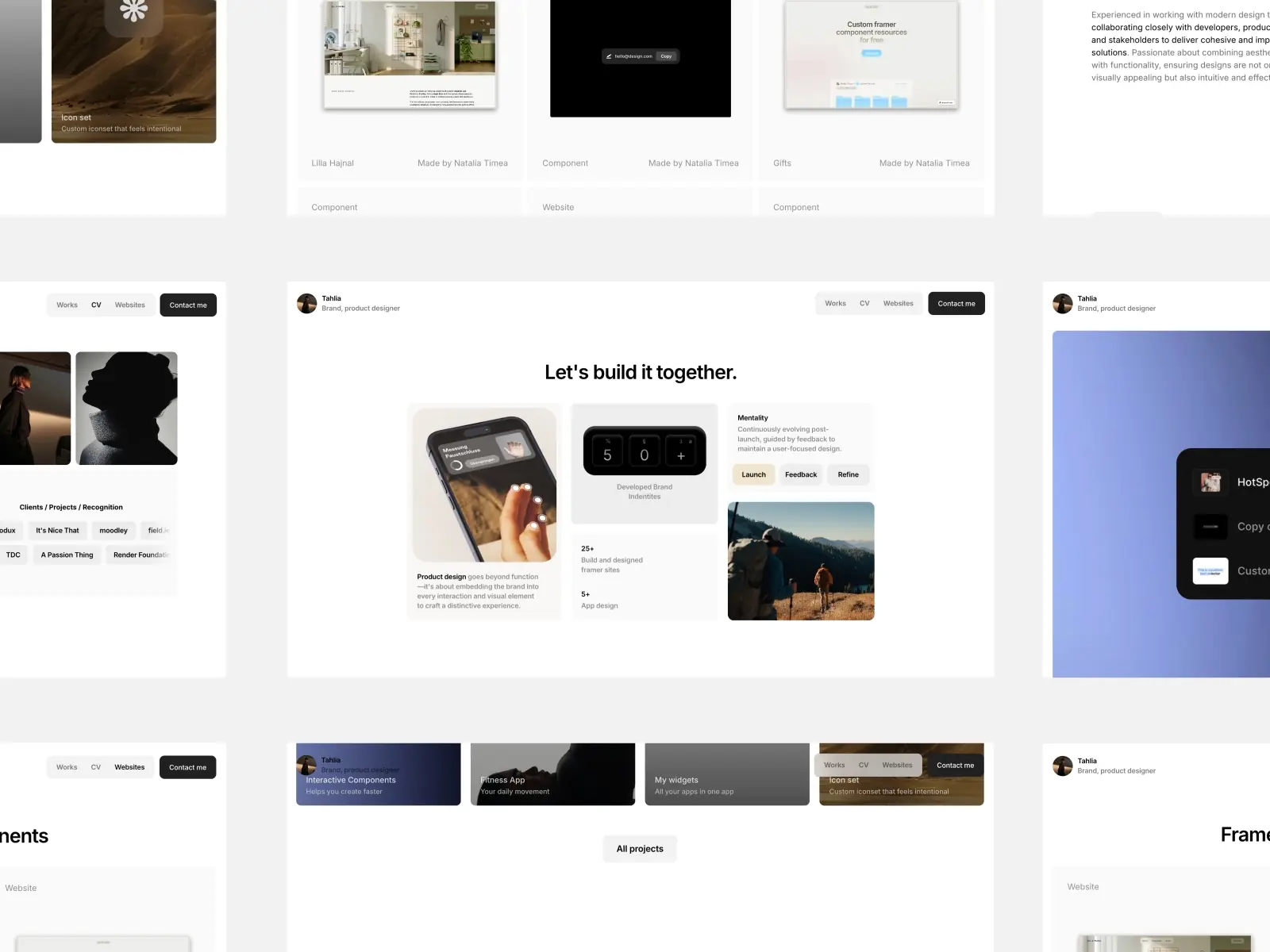 Tahlia — Digital Portfolio Template