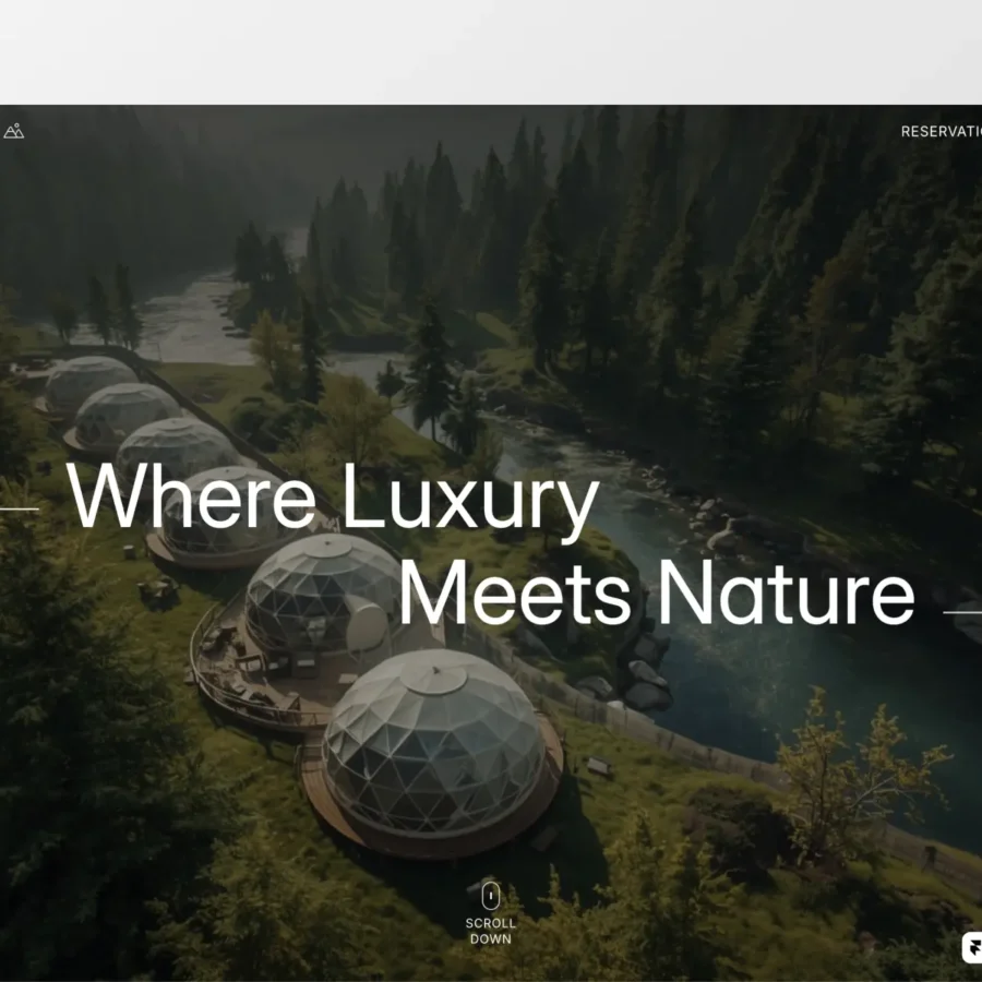 Tatra Retrea — Glamping Website Template — Jakub Framer Template