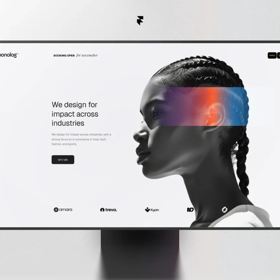 TD_Monolog — Elegant studio website template — Tom D Framer Template