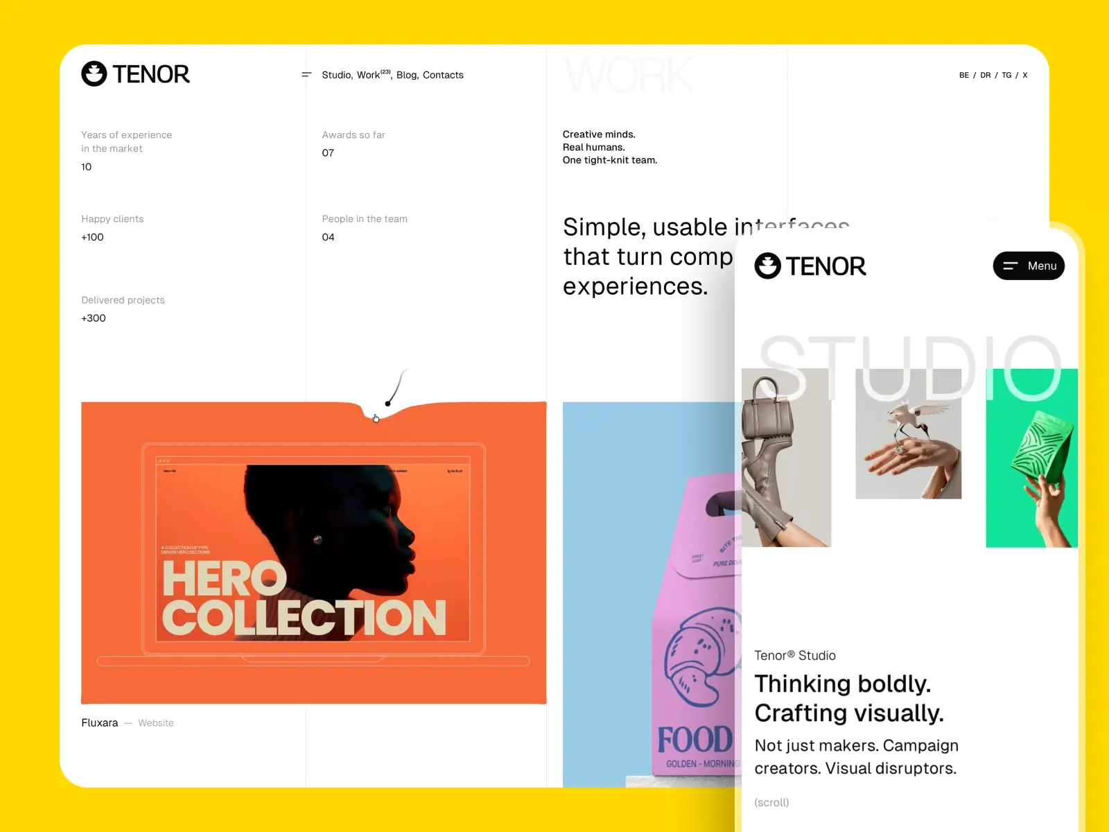 Tenor — Agency & Portfolio Framer Template