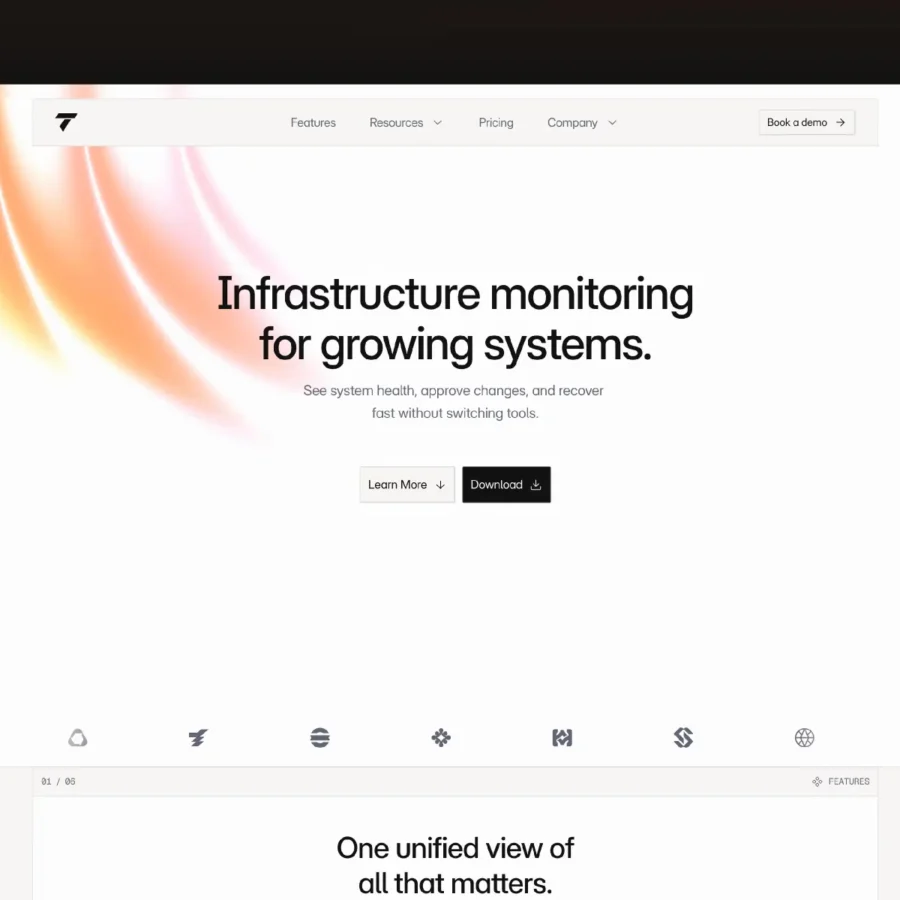 Termina — DevOps SaaS Template — Astra Framer Template