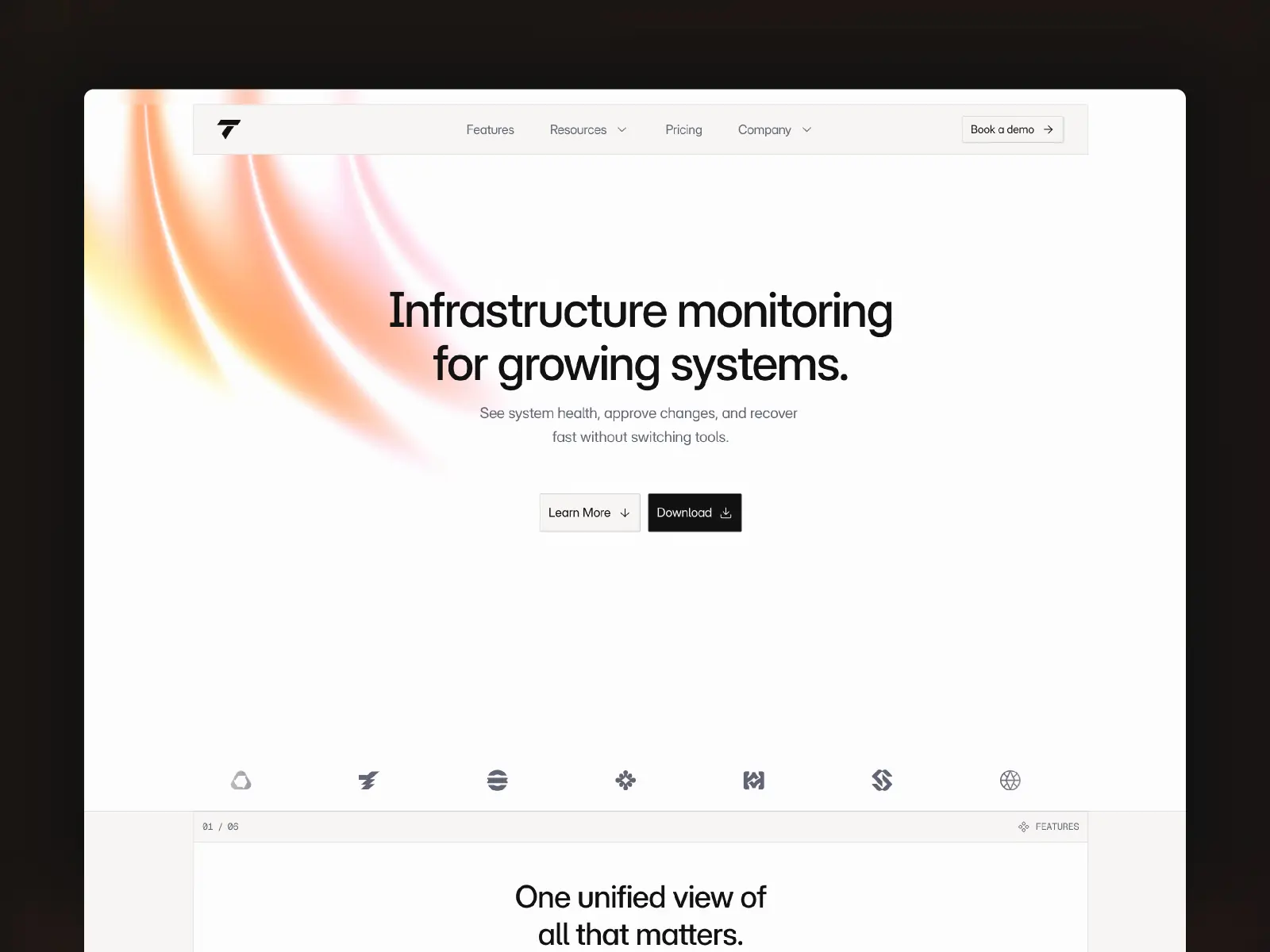 Termina — DevOps SaaS Template — Astra Framer Template