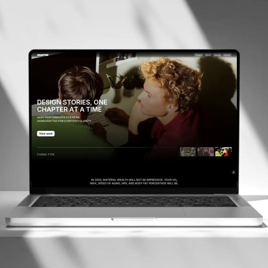 The Chapter — Simple Agency & Portfolio Template — Ali Çorak Framer Template