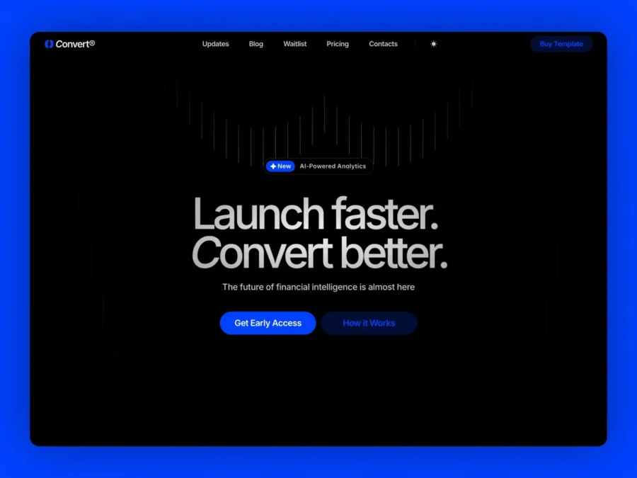 The Convert® — Premium SaaS Marketing Template — Ivan Bursky Framer Template