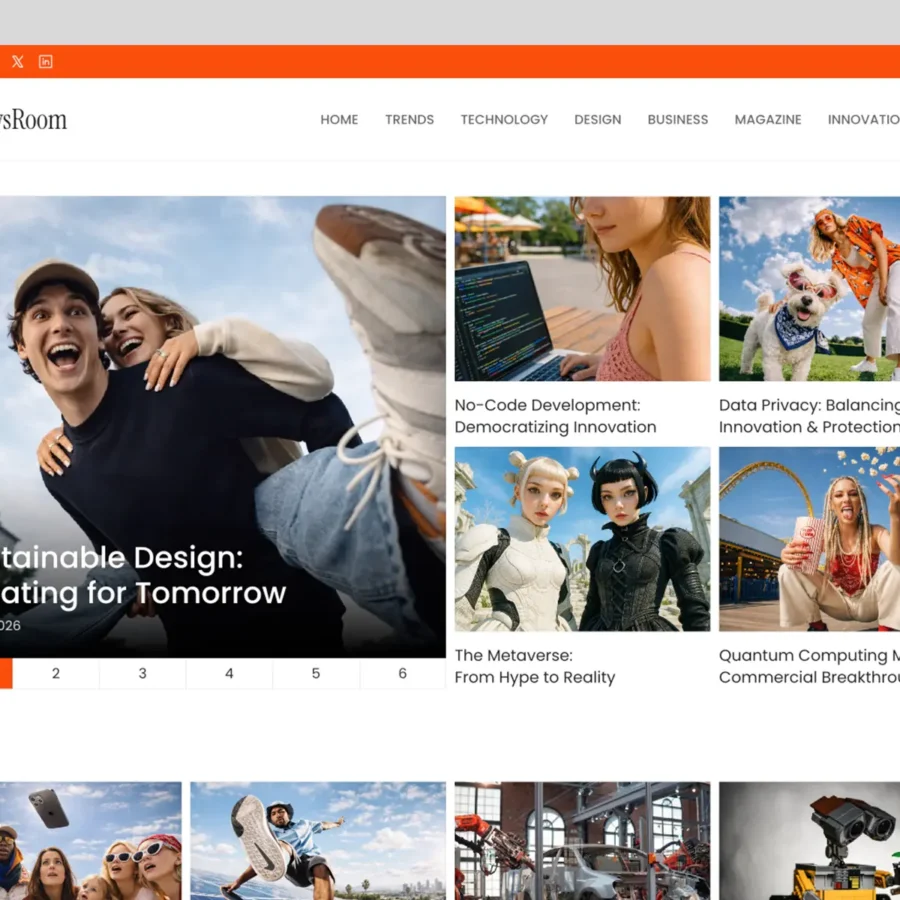 The NewsRoom — SEO-Optimized News Template — Faruk Yurtseven Framer Template