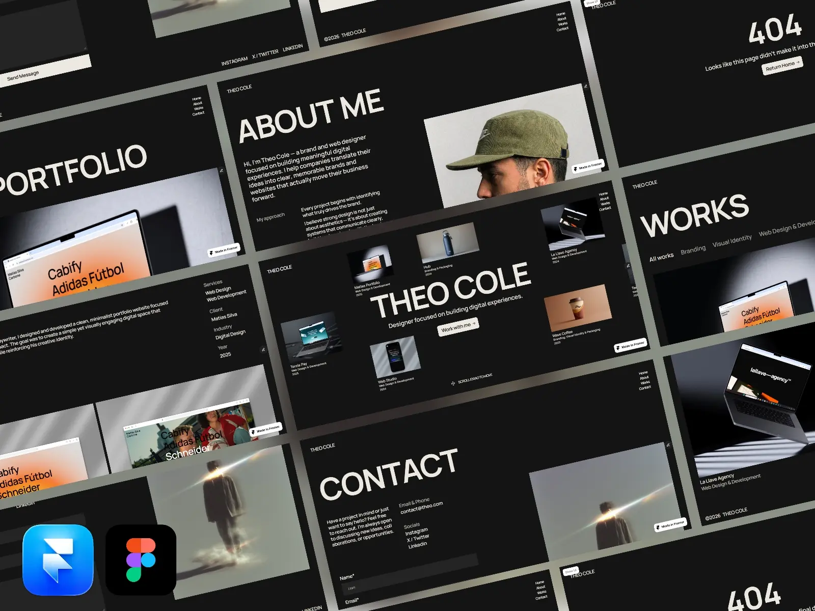 Theo Cole — Floating Portfolio Template
