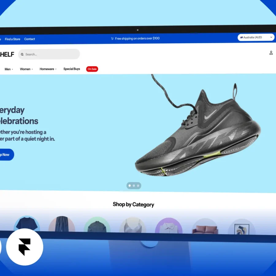 Topshelf — E-Commerce Shopify Framer Template — Insert Frame Framer Template