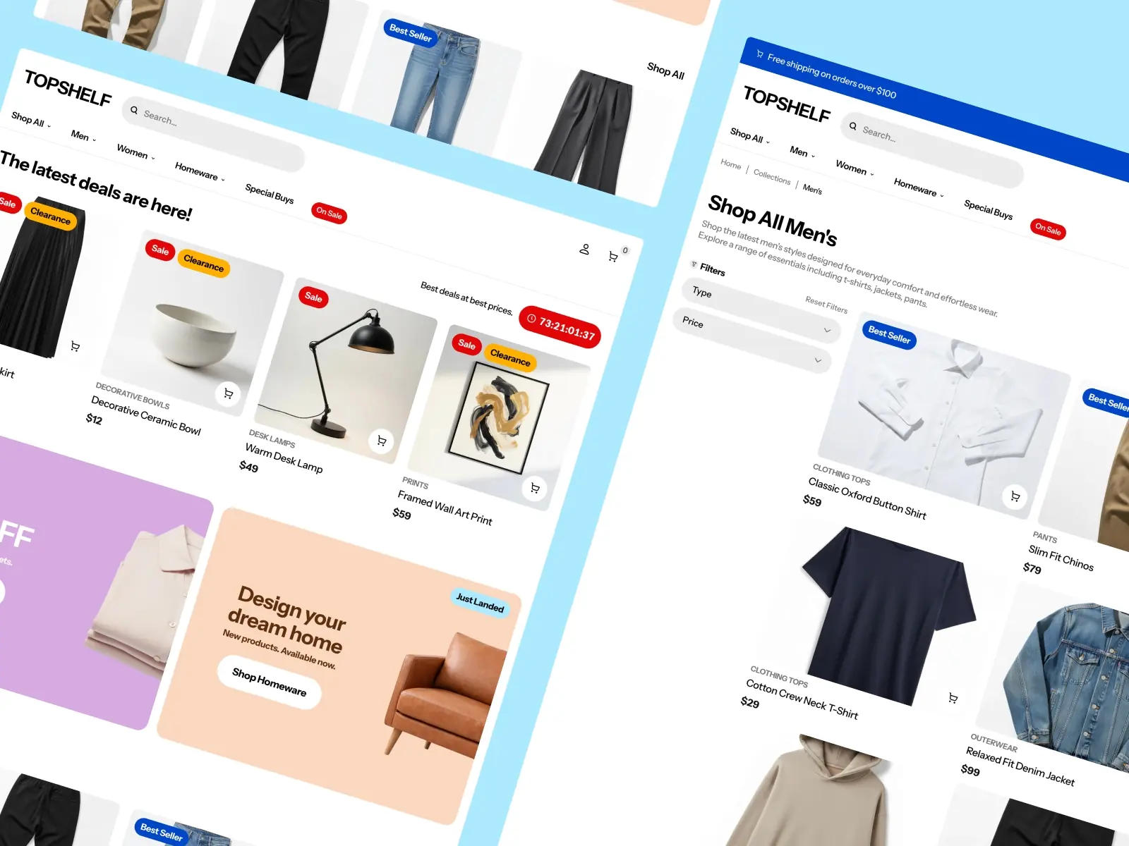 Topshelf — E-Commerce Shopify Framer Template