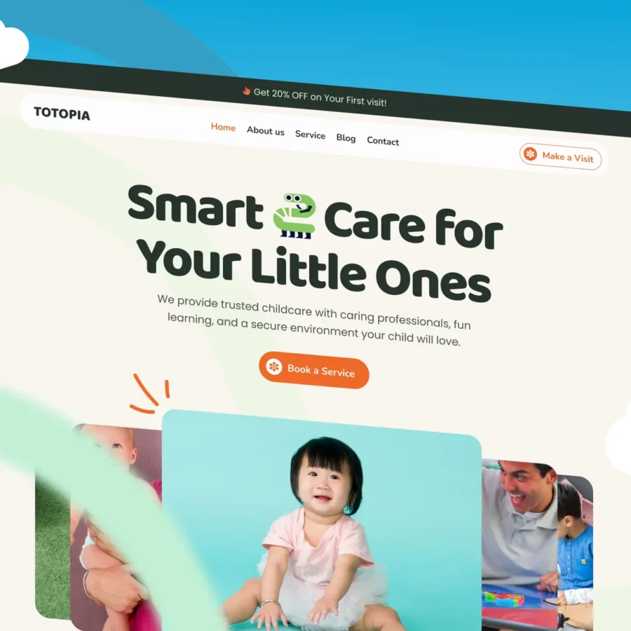 Totopia — Childcare & Kindergarten Template — Ui Hive Framer Template
