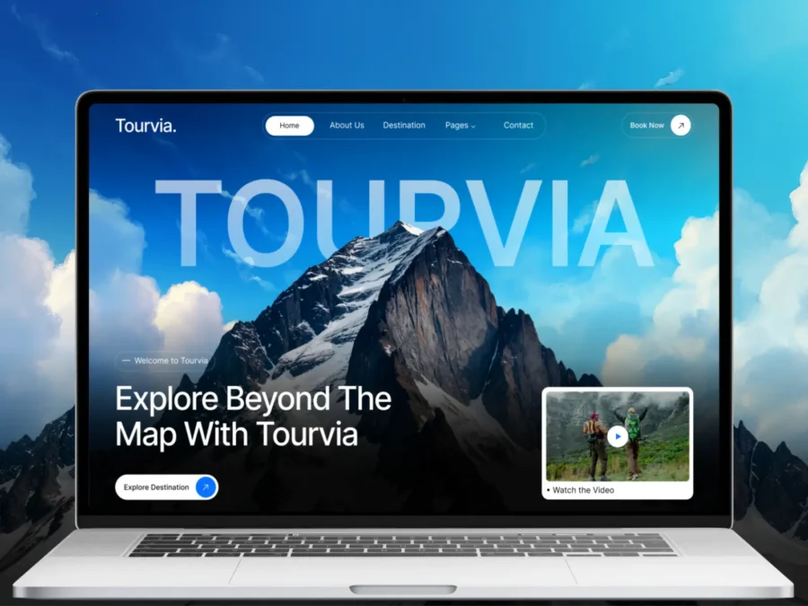 Tourvia — Travel Agency Template — Grabui Library Framer Template