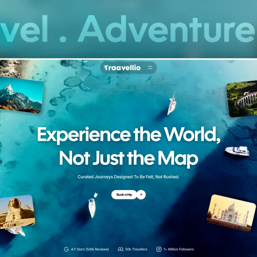 Traavellio — Tours and Travel Agency Template — Jitu Raut Framer Template