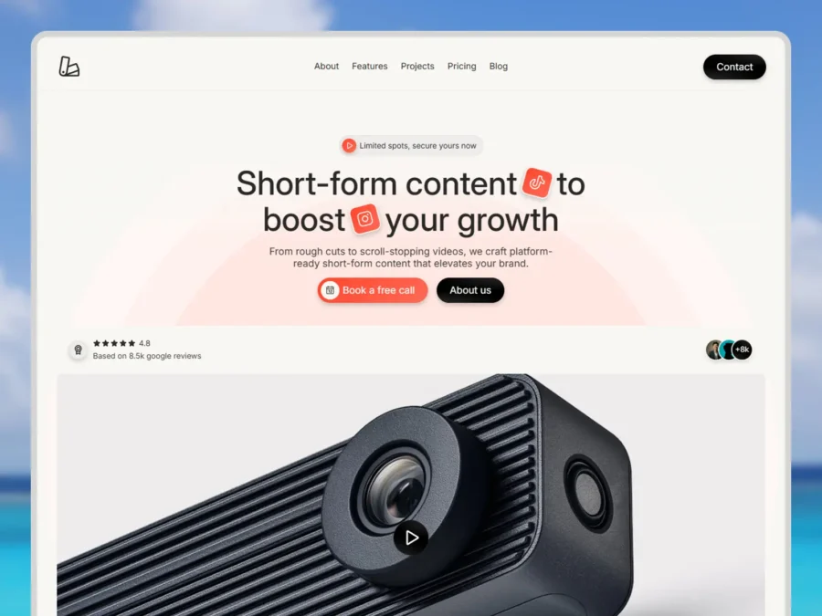 Trendy — Social Media Agency Template — Amar KZR Framer Template