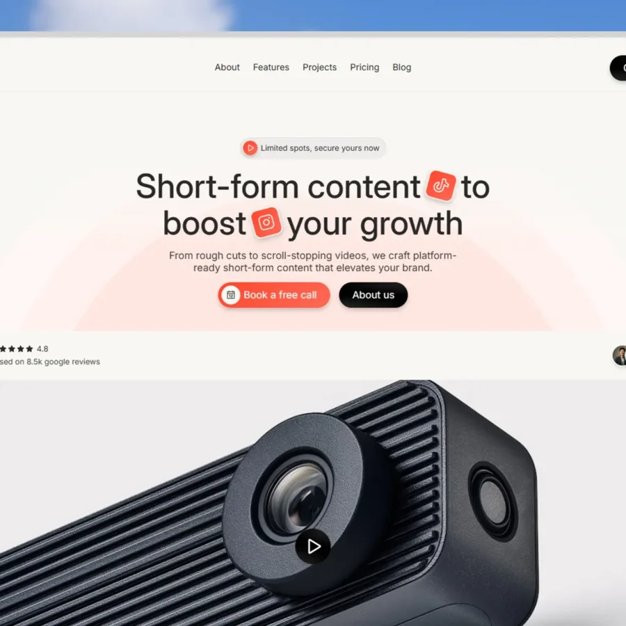 Trendy — Social Media Agency Template — Amar KZR Framer Template