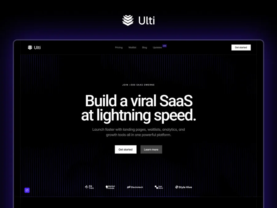 Ulti — Premium SaaS Template — Gabin B. Framer Template