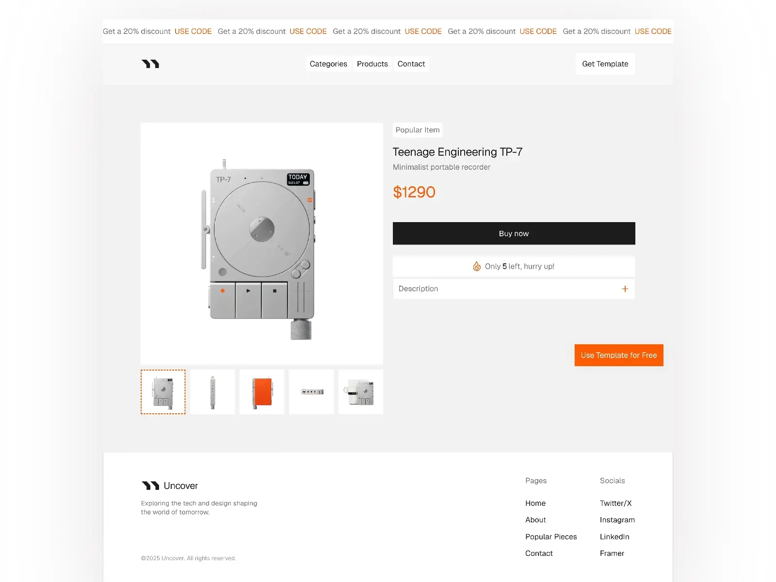 Uncover — E-commerce & Blog Template