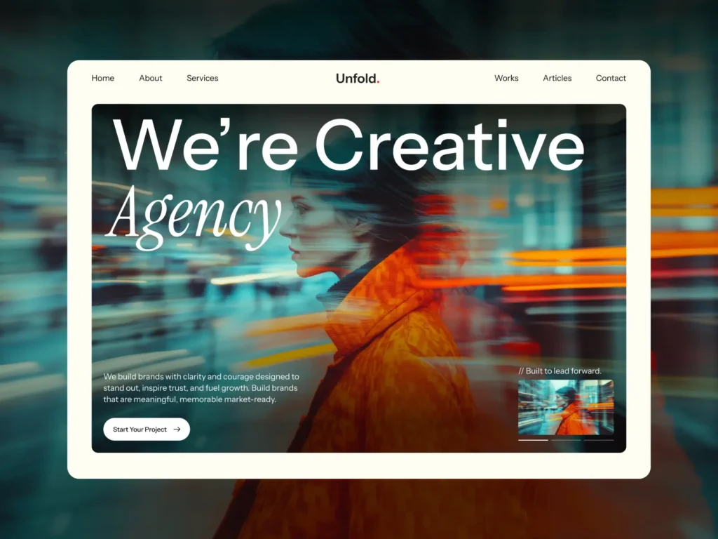 Unfold — Branding & Creative Agency Site - Framer Templates Marketplace