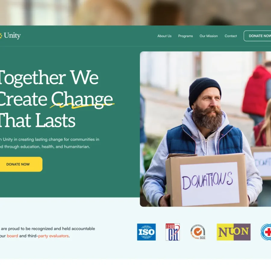 Charingo — Nonprofit & Charity Website — Framerbite Framer Template
