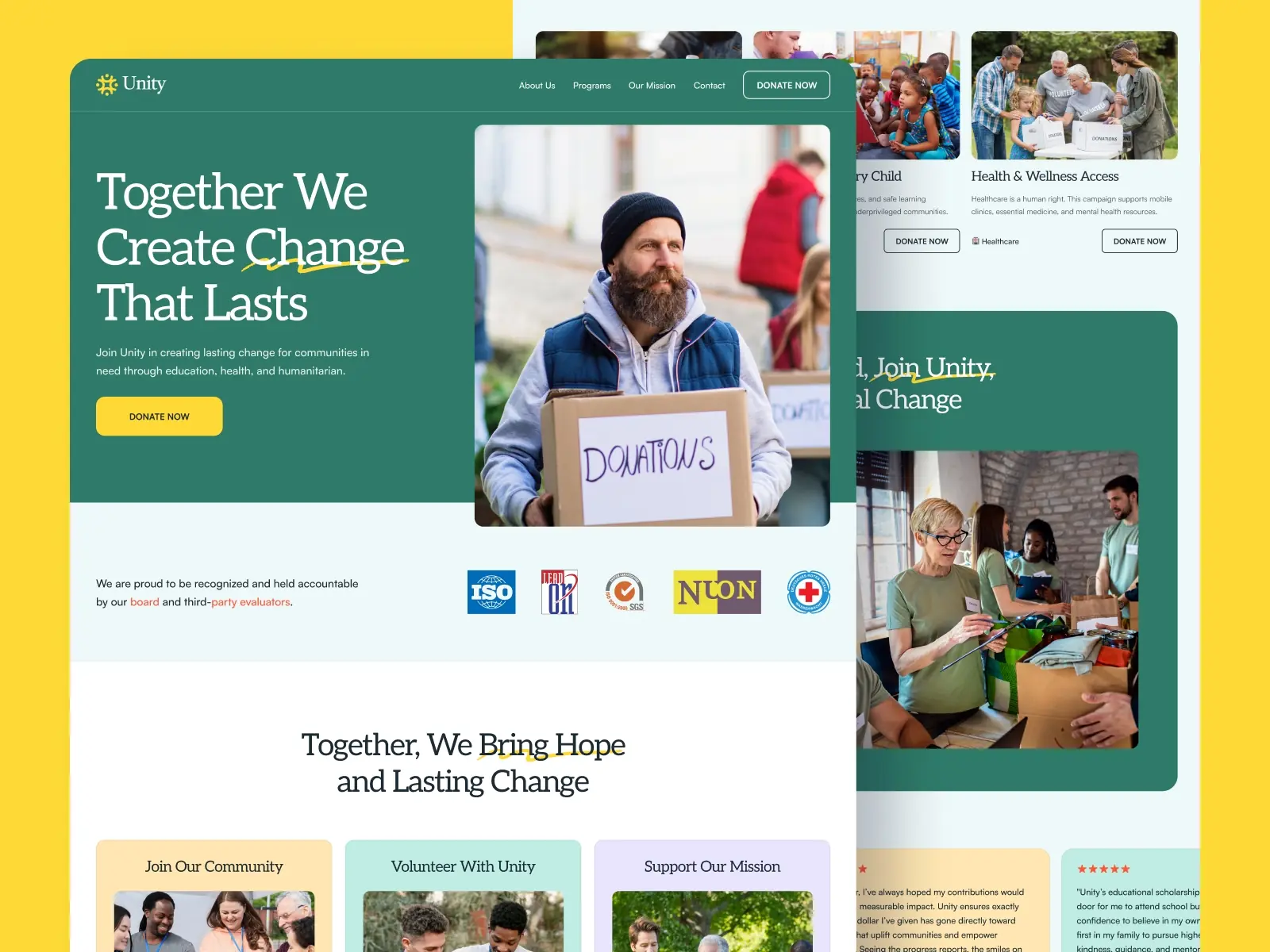 Charingo — Nonprofit & Charity Website