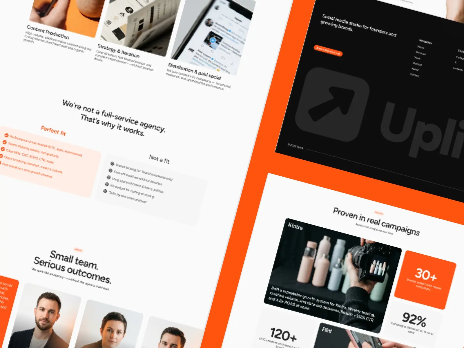 Uplift — Social Media Agency Template