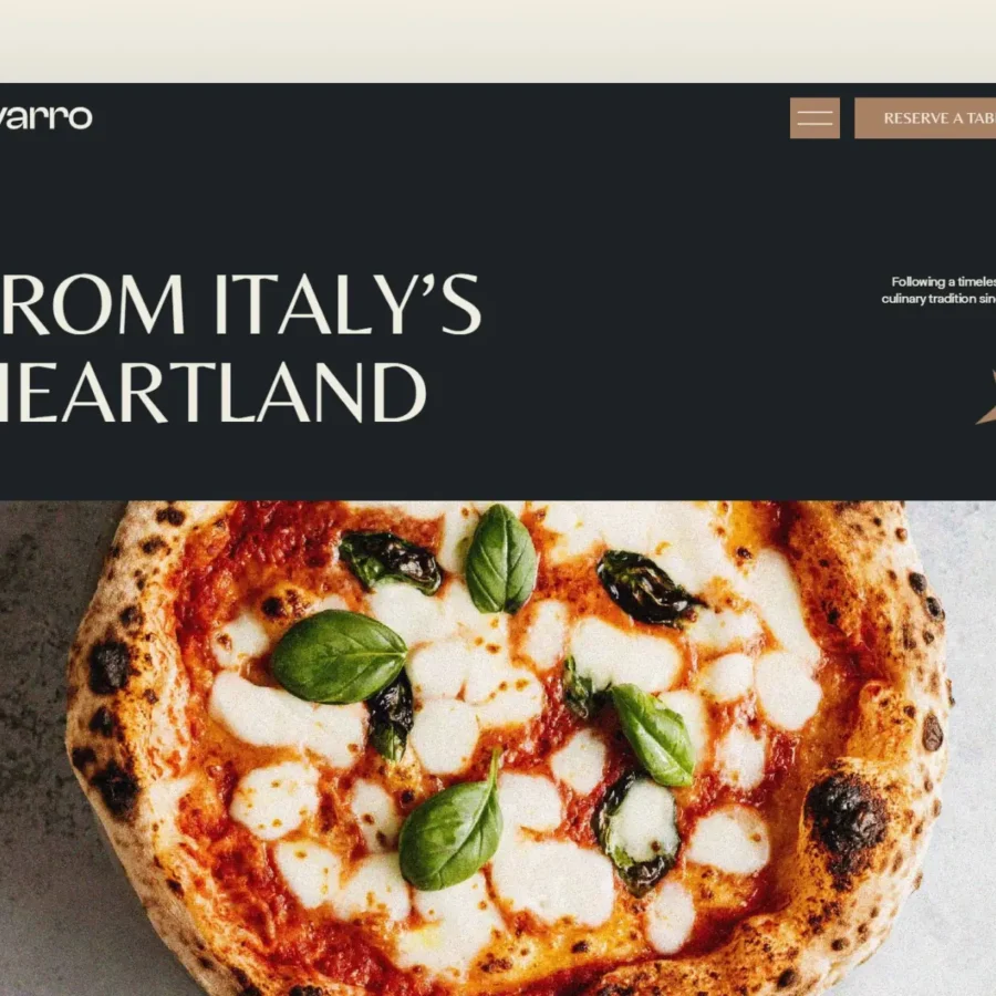 Varro — Modern Restaurant Template — Dave Klimek Framer Template