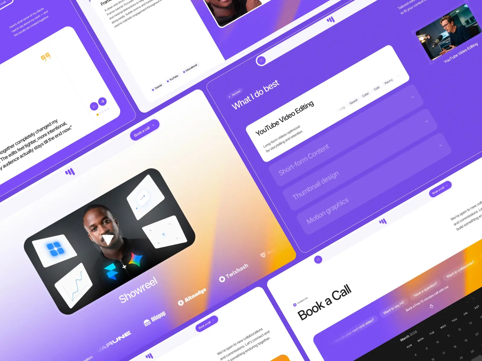 Veditor — Video Editor Portfolio Template