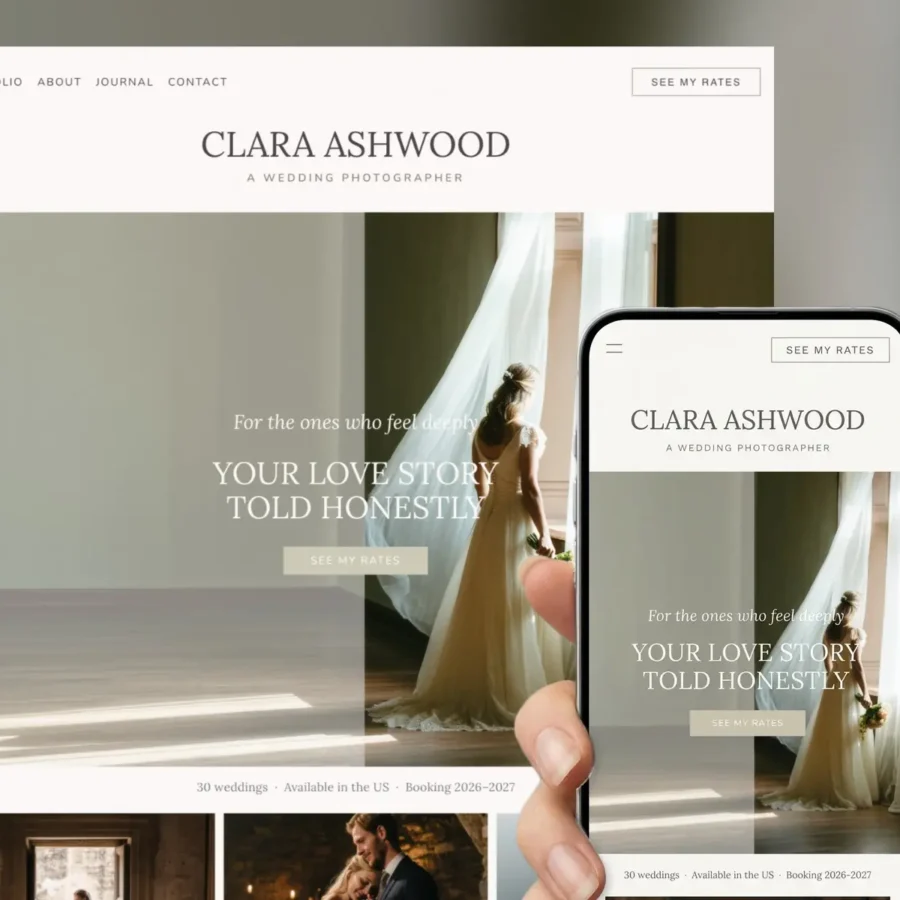 Veil — Wedding Photographer Template — Aleksey Ivanov Framer Template