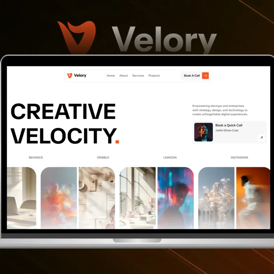 Velory — Creative Agency Framer Template — Framer Geeks Framer Template