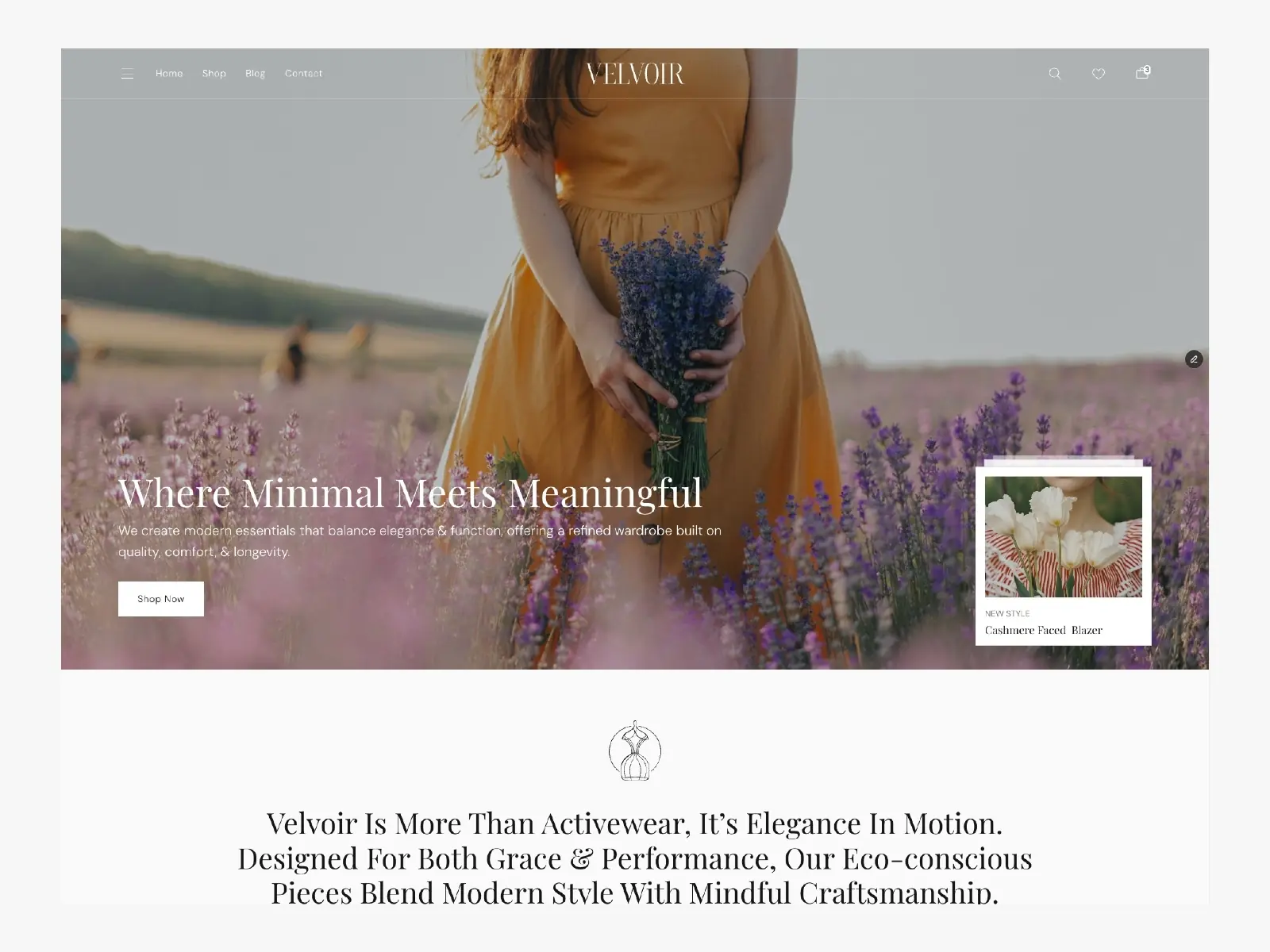 Velvoir — Modern Fashion eCommerce Template