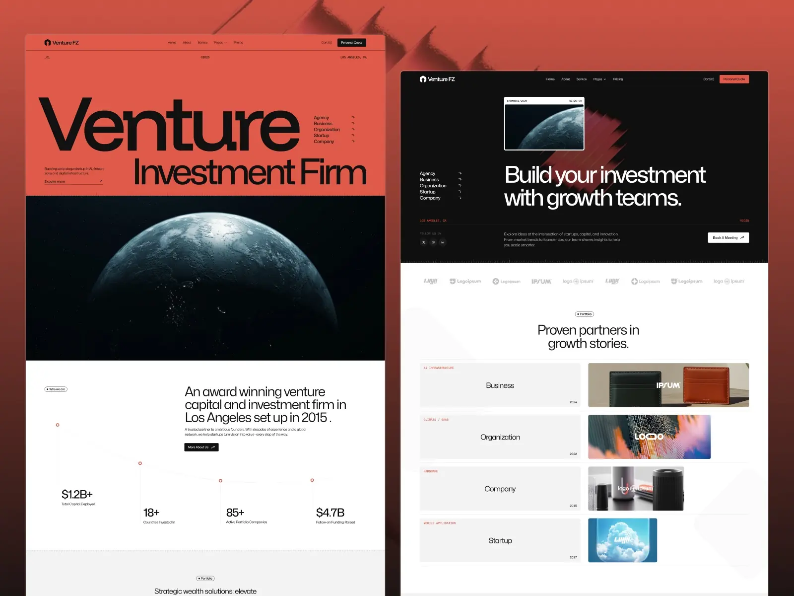 Venturefz — Venture Capital Framer Template — Flowzai Framer Template
